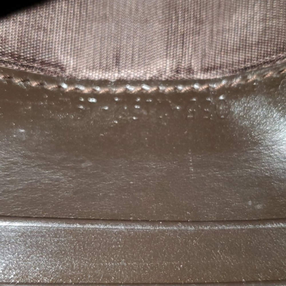Gucci Choco brown GG suede trifold wallet - Picture 10 of 10